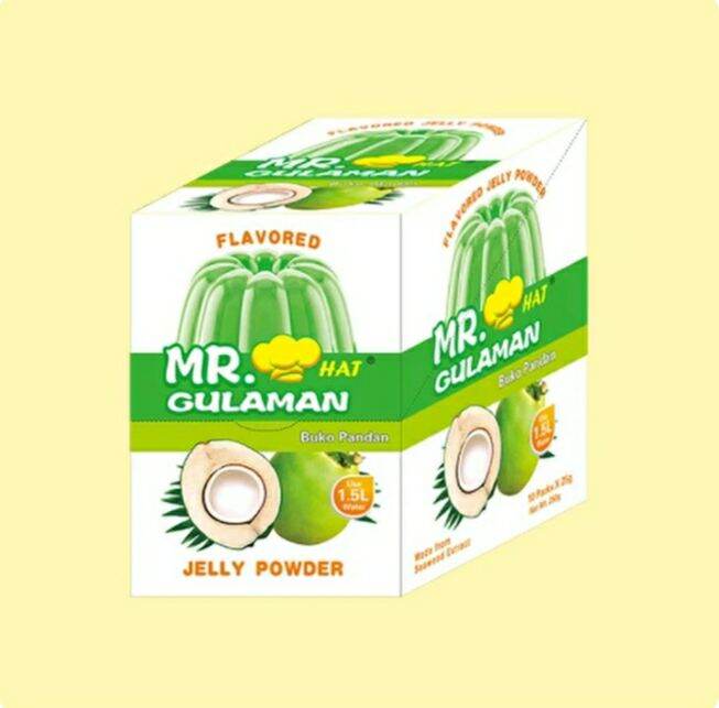 Mr. Hat Gulaman Buko Pandan Jelly Powder