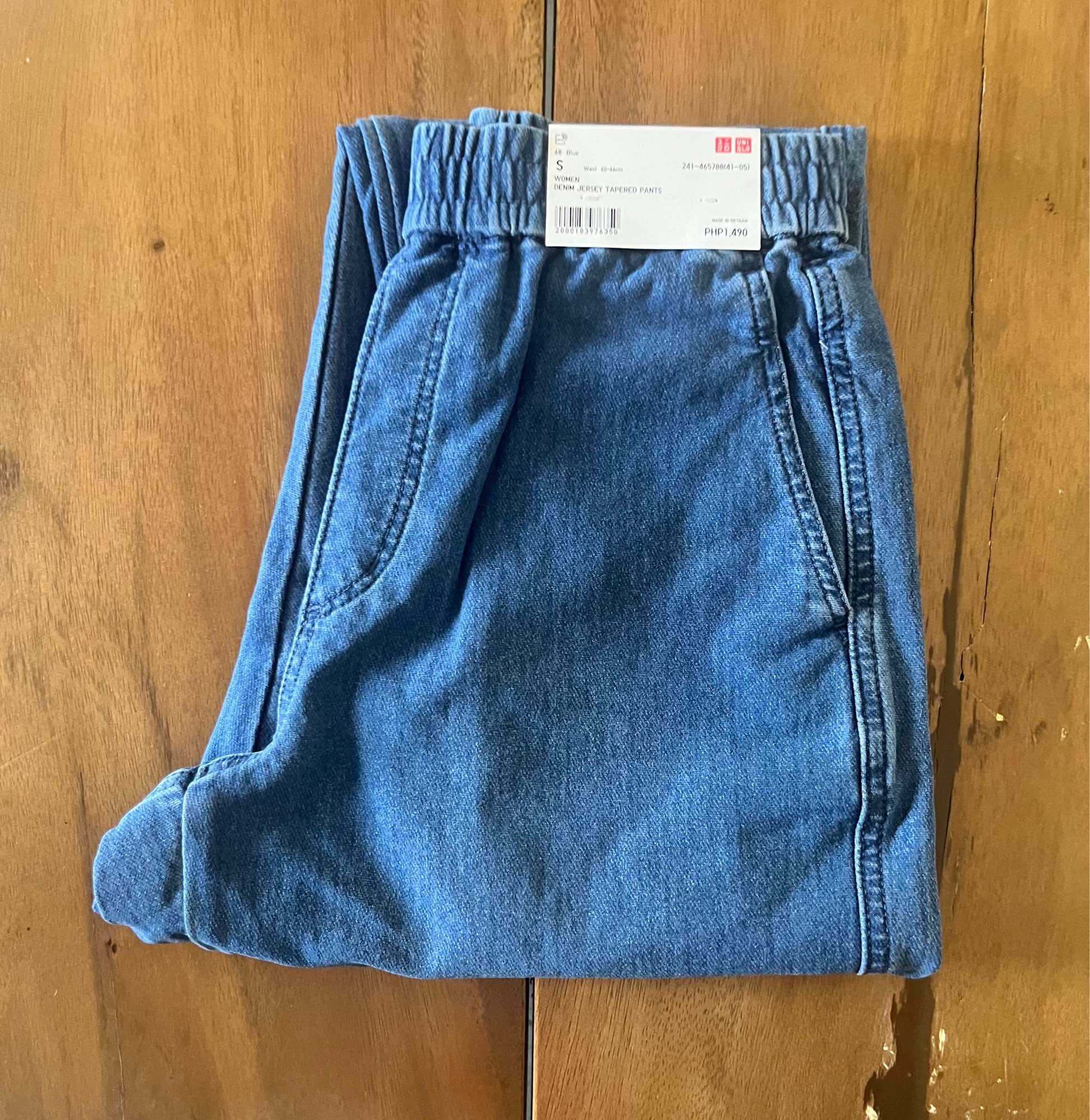 Womens Pants Denim Jersey Pants Denim Tapered Women Jersey Pants S