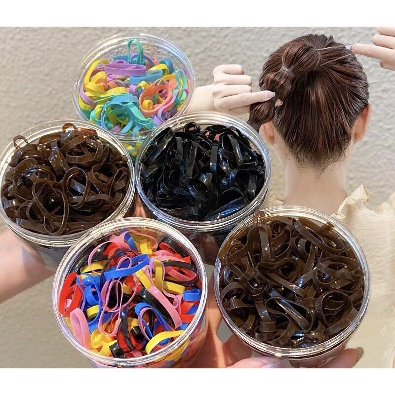 Sanrio Rubber Band in Can Brown Color Big Size