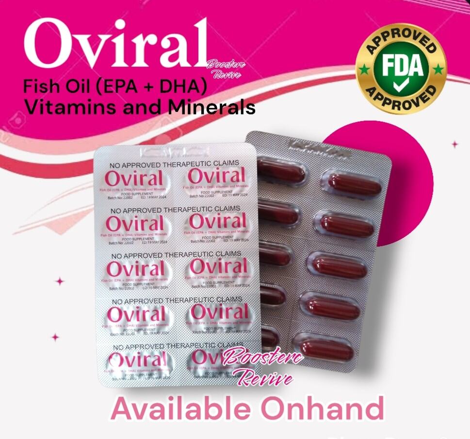 OVIRAL FISH OIL (EPA + DHA) VITAMINS AND MINERALS SOLD PER 10 PCS Lazada PH