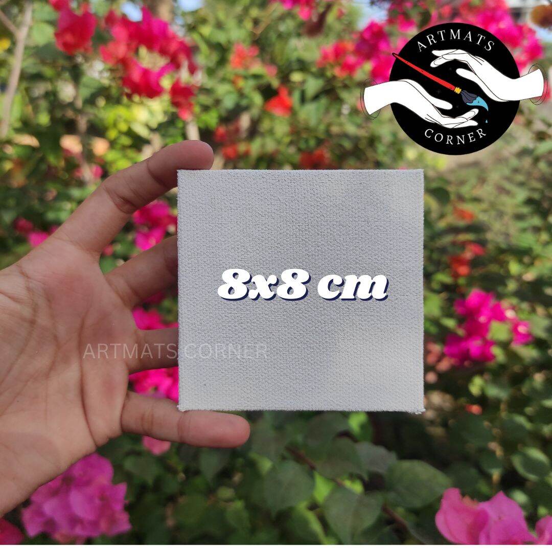 Mini Canvas Panel Square Sizes Gesso Primed Student Grade for Painting ...