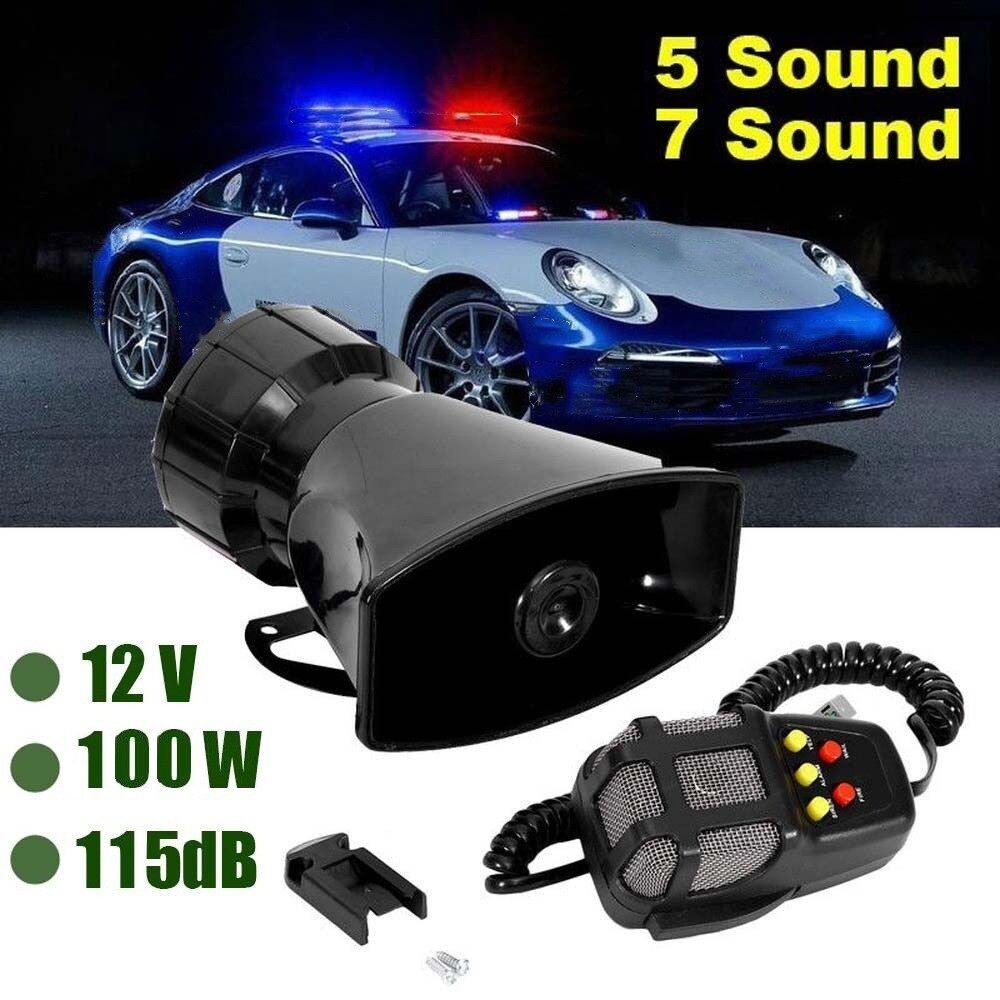 Vip Horn 100W Powerful Multipurpose Car Horn 12V Police Siren Air Horn Megaphone ...