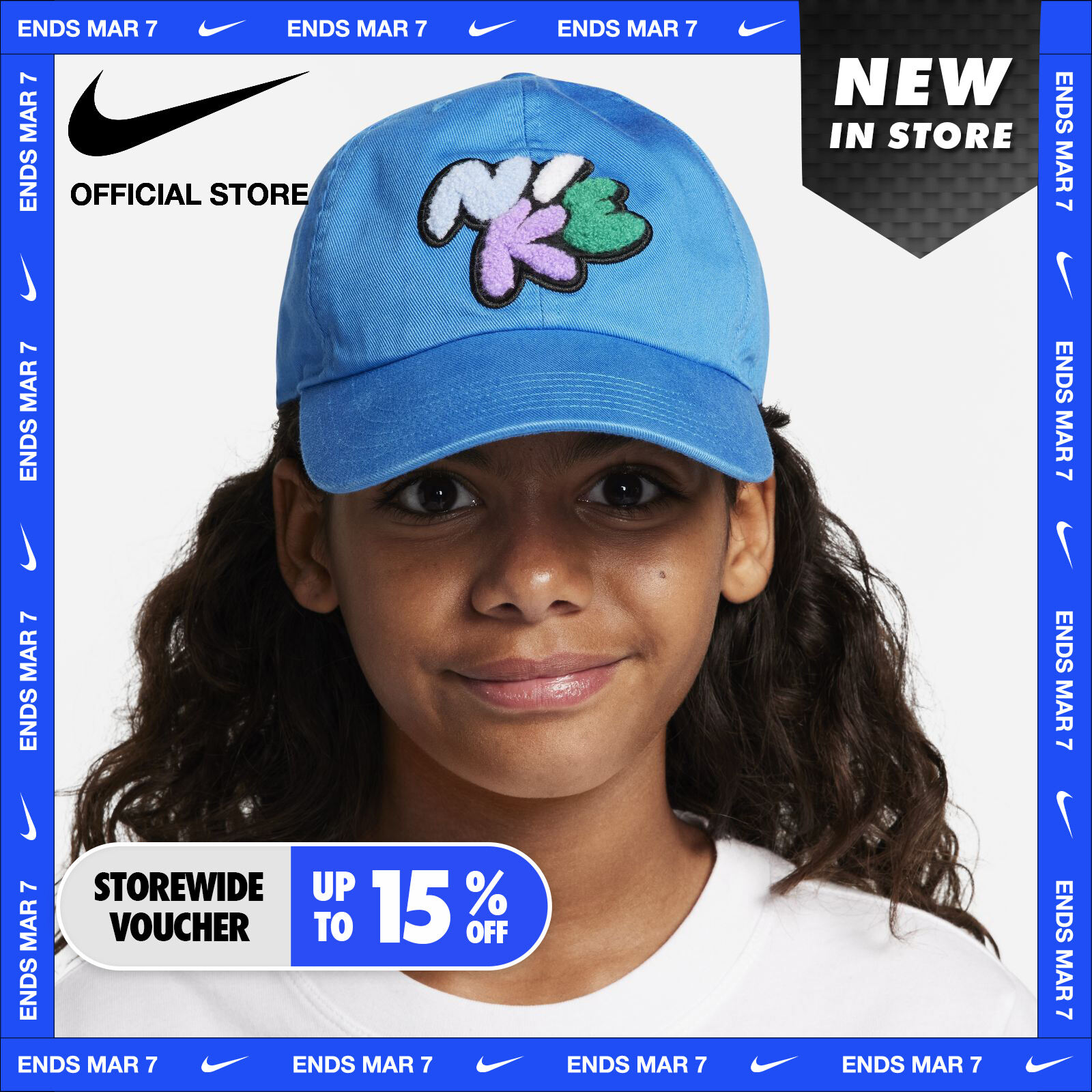 Girl with nike sales cap