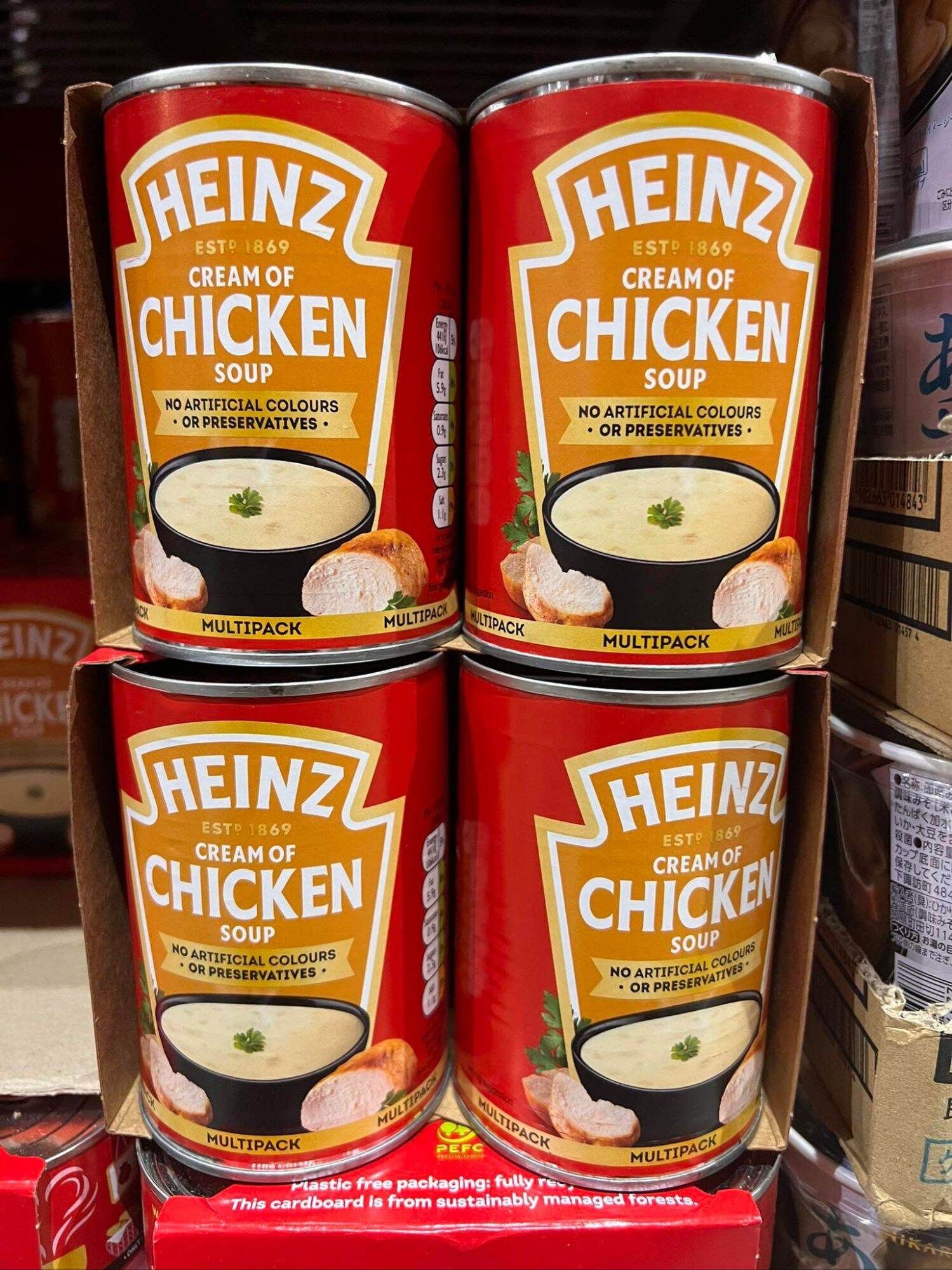 Heinz Cream of Chicken Soup 400g x 4 cans [March 3, 2024 Expiry