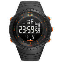 SMAEL Brand Men Electronics Watch Outdoor Sports Waterproof Big Dial Digital LED Alarm Digital-watch 1237 Sport Watch