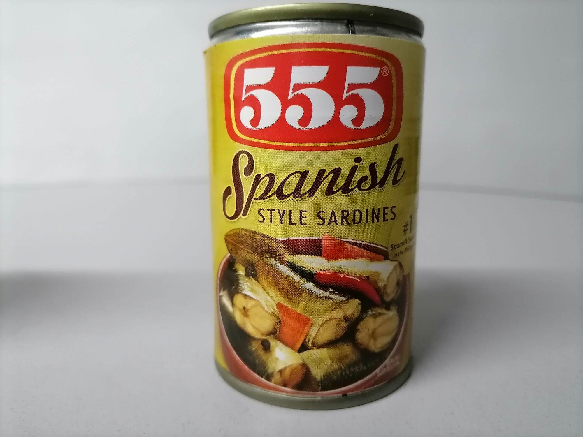 555 Spanish Style Sardines. Sold by 4's. Net Weight155g. x 4 ( 5.5 oz