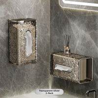 bydoll | Luxury Wall-Mounted Transparent Tissue Box Holder