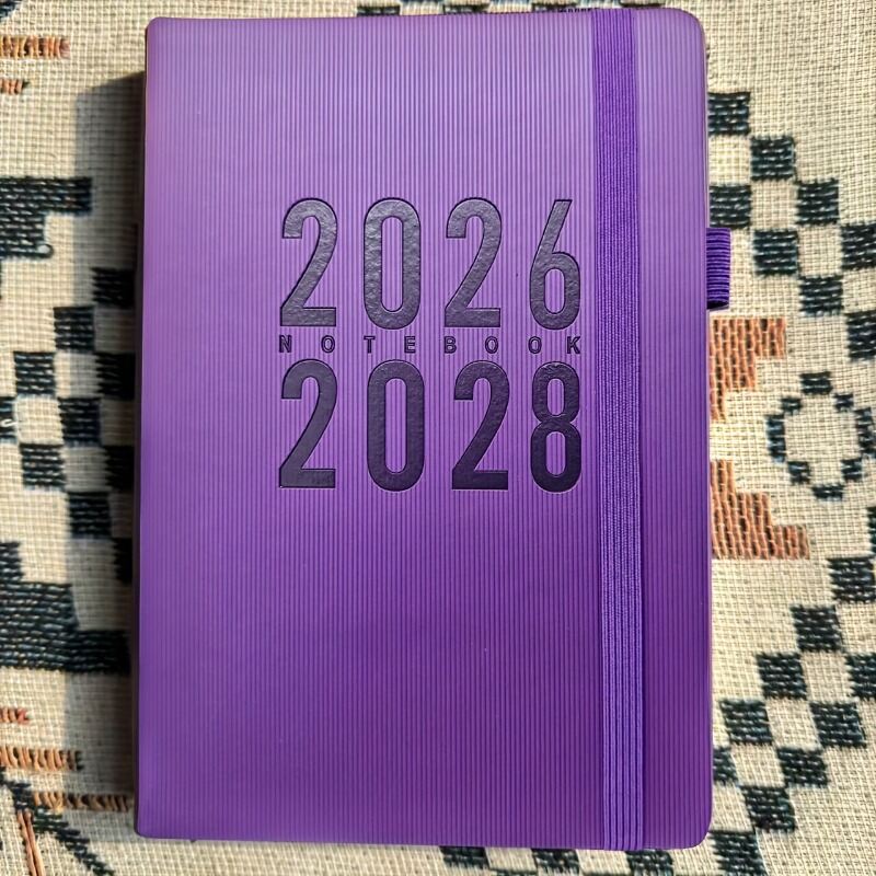 3-Year Monthly Planner Calendar 2026-2028-January To DecemberSoftcover with Elastic Pen Holder Diary Writing Minimalist Design