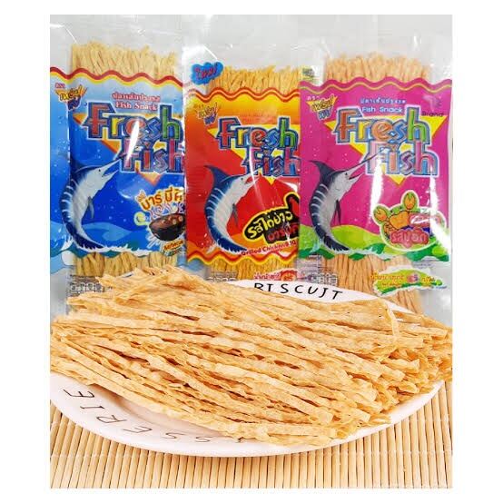 Fresh Fish Thai Fish Strips Snacks(Bbq/Bbq Chicken/Crab Flavor) 85g 1