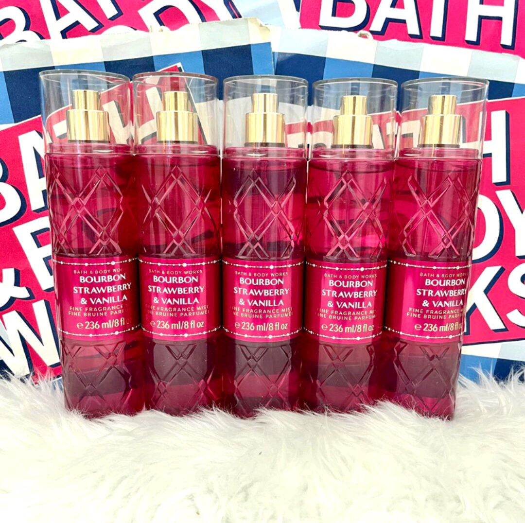 Bath and Body Works Bourbon Strawberry Vanilla Fragrance Mist