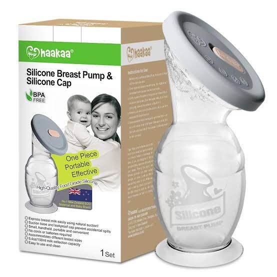 New Haakaa Silicone Breastpump with Lid 150ml