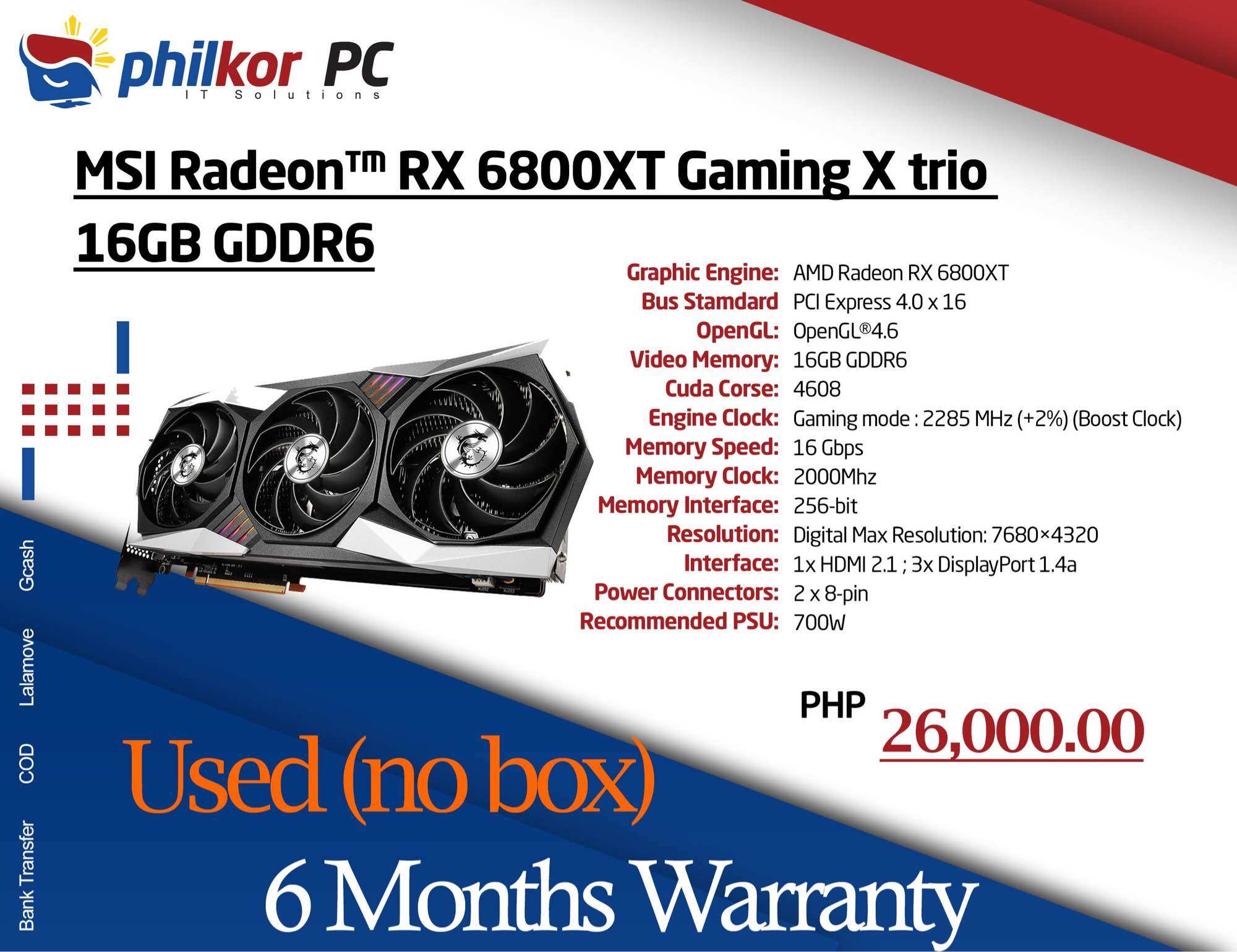 Msi Radeon Radeon Rx 6800 Gaming Trio 16g MSI Radeon RX 6800 XT