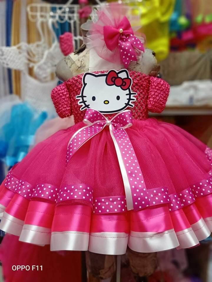 hello kitty dress for 1st birthday Hello Kity Inspired Dress for Girls, Birthday Costume