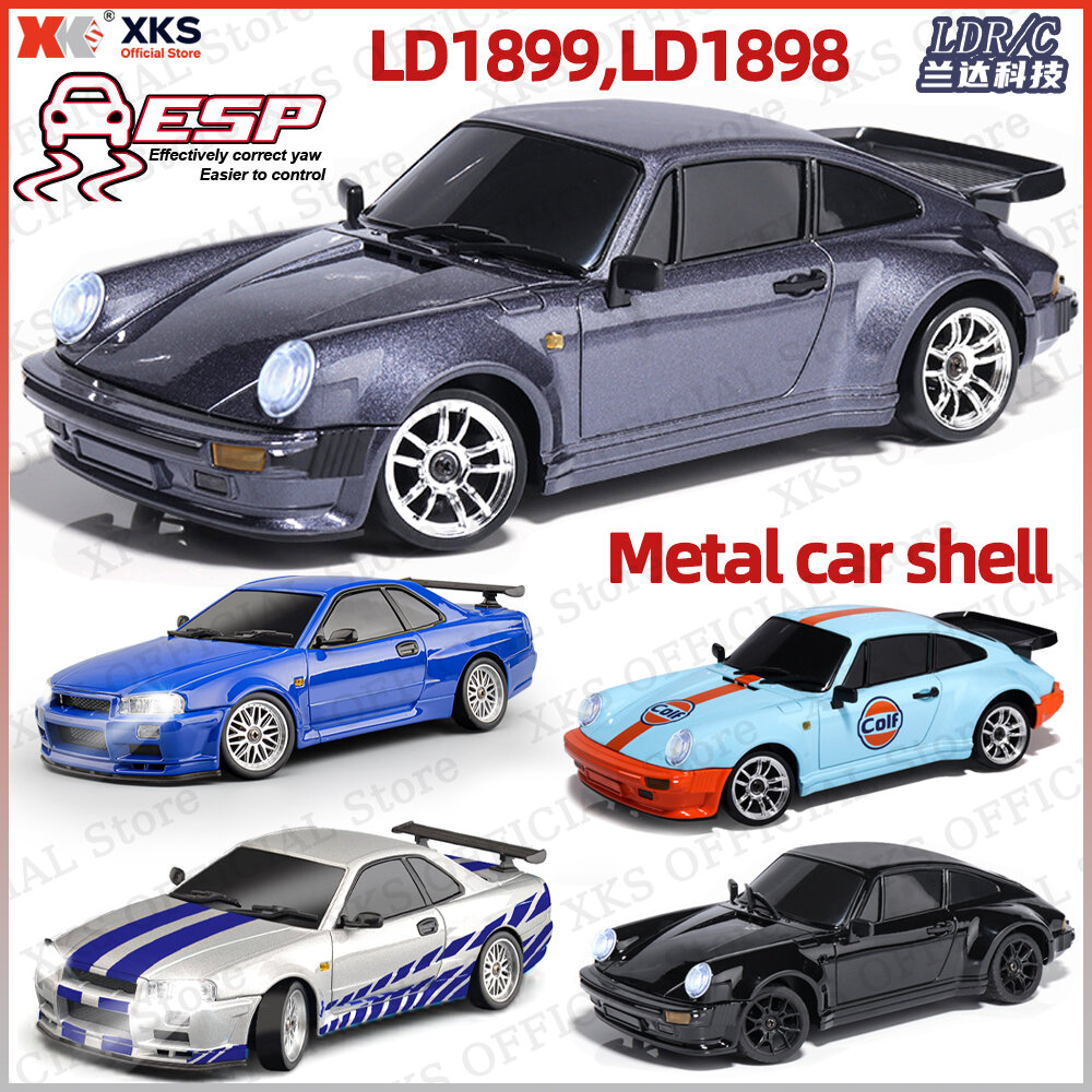 XKS LDRC LD1898 A98 911 LD1899 GTR 1/18 RWD RC Drift Car 2.4G ESP