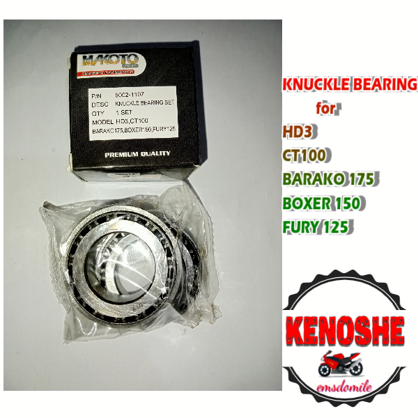 KNUCKLE BEARING for HD3/ CT100/ BARAKO 175/ BOXER 150/ FURY 125 Lazada PH