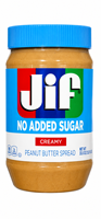 Jif No Added Sugar Creamy Peanut Butter Spread