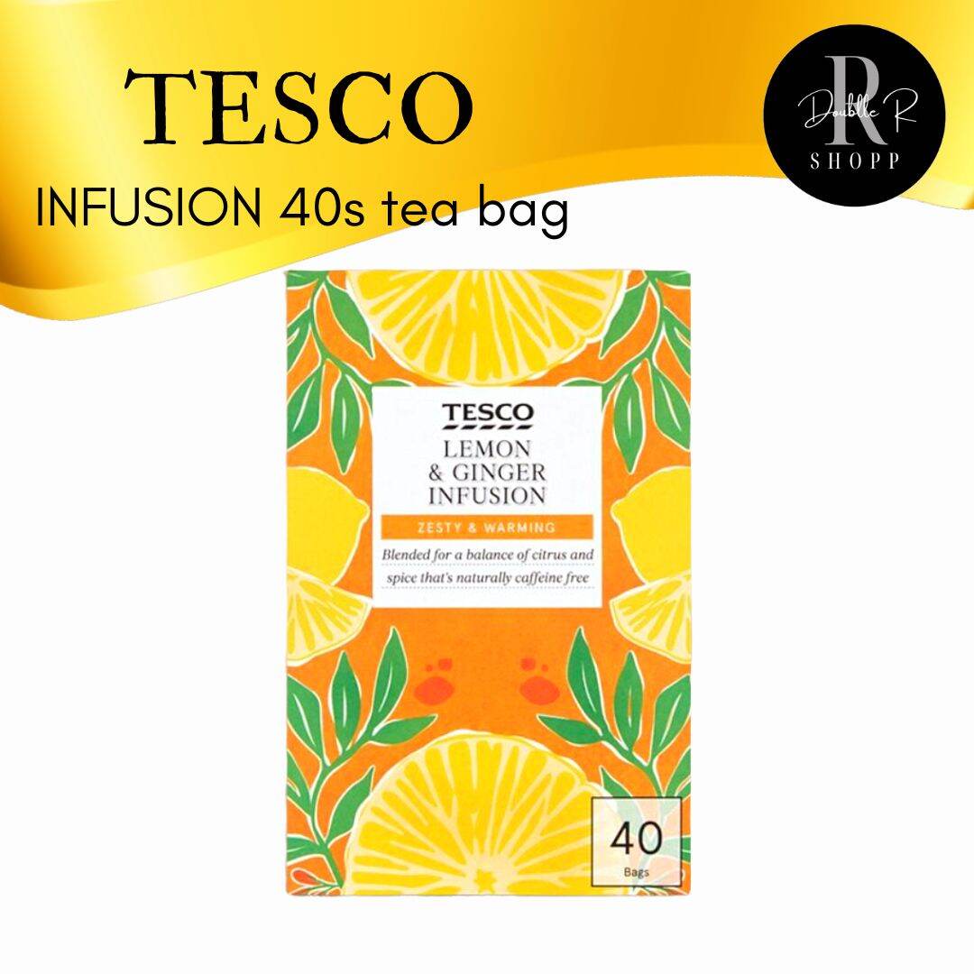 Tesco Infusion LEMON GINGER 40s tea bag Lazada PH