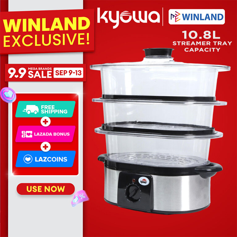 KYOWA Electric Food Steamer: Steam, Cook, Re-Heat KW-1902