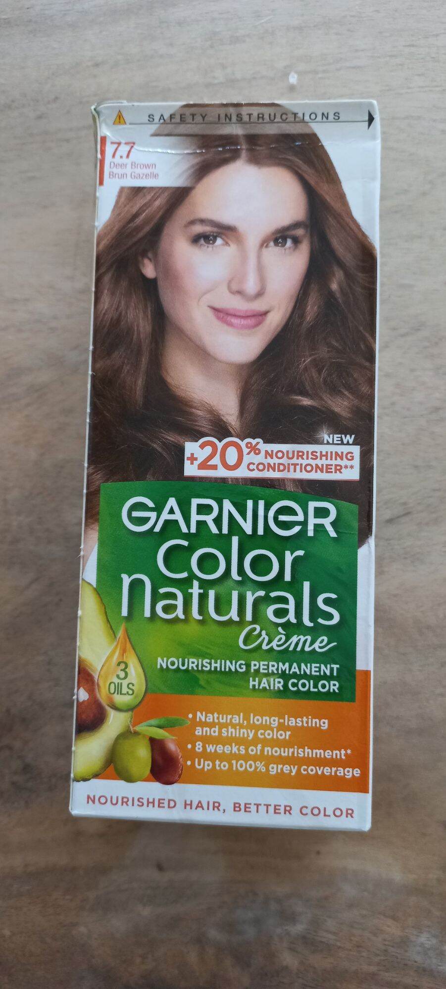 Garnier Hair Color 7.7 Deer Brown/imported from UAE/Expiry date 2025