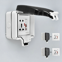 Marc Lichte | Waterproof Weatherproof Multifunction 5-Port Outdoor Bathroom Kitchen Socket