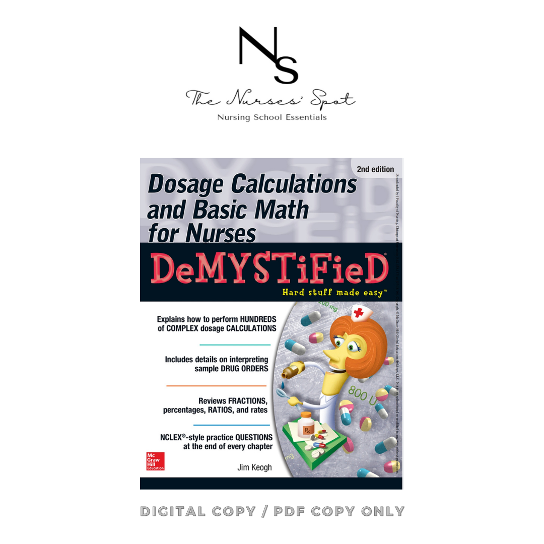 Dosage Calculations And Basic Math For Nurses DeMYSTiFied Hard Stuff ...