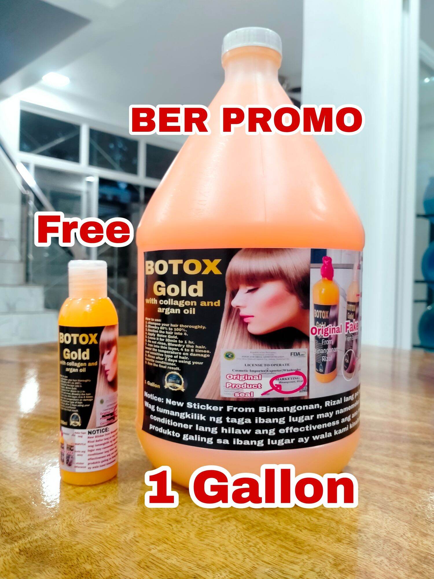 PROMO 1 Gallon Brazilian BOTOX GOLD 80 Hair Straight Lazada PH