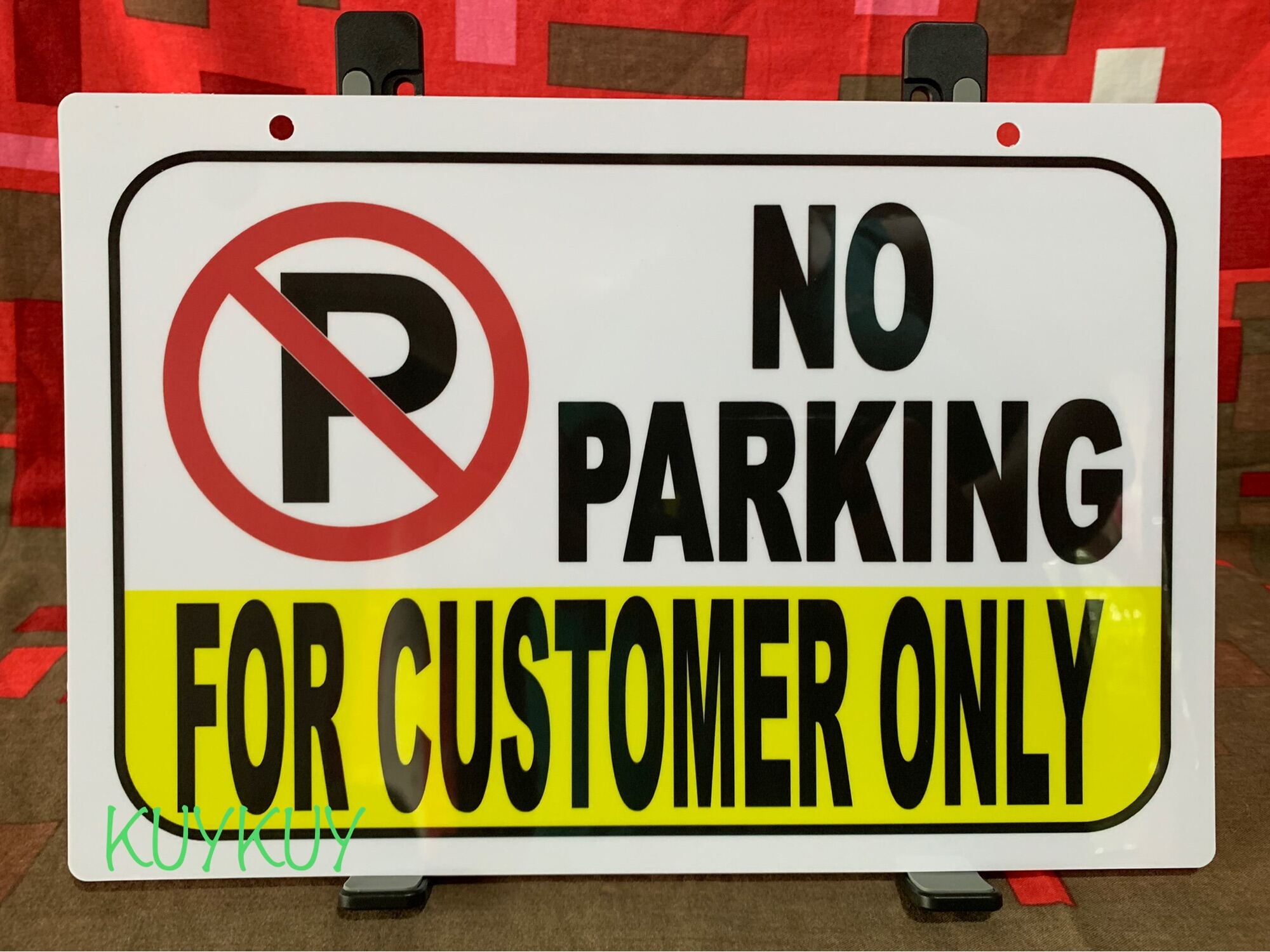 NO PARKING FOR CUSTOMER ONLY PVC Wall Signage 7.8x11 inches | Lazada PH