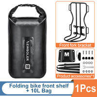 NEWBOLER Metal Front Rack for Brompton Bike Bag Front Lightweight Shelf Luggage Rack Bicycle Accessories