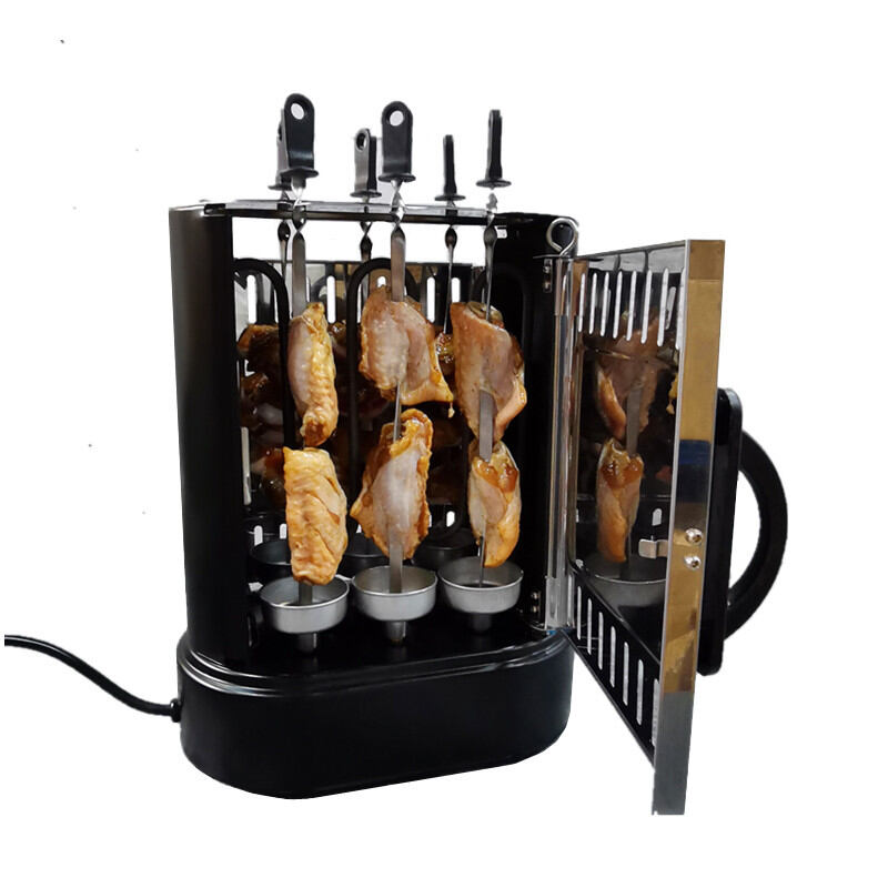 Automatic Rotating Smokeless BBQ Grill Machine Indoor Small Charcoal ...