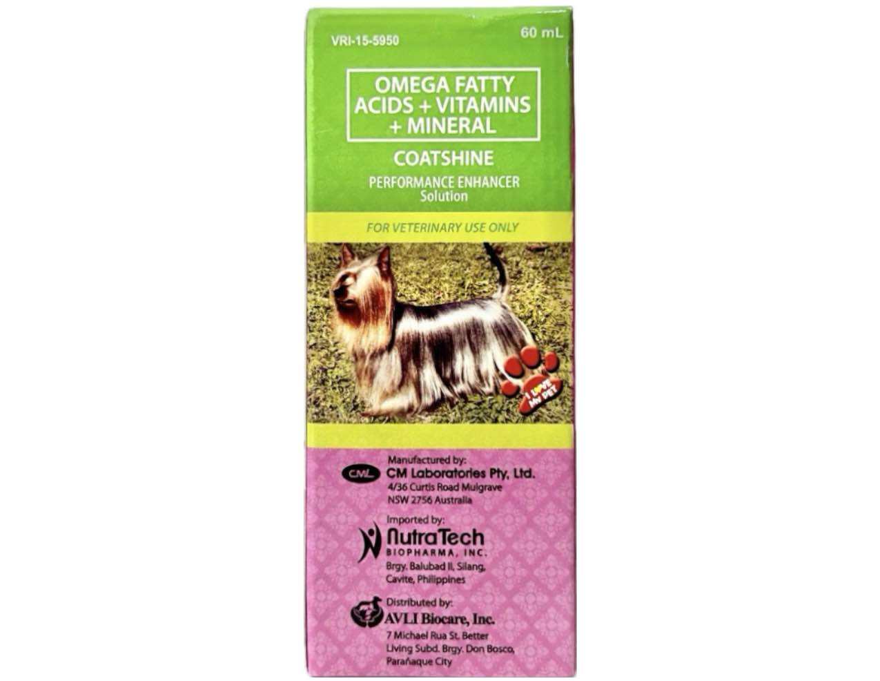 Coatshine 120mL 60mL Syrup for Dogs and Cats Omega Oral Suspension Skin