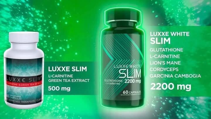 luxxe white glutathione slim with and L-Carnitine(For slimming and whitening)2200mg Color:7RF Medium Blonde Flaming Red bpc 157 for hamstring face and neck sunscreen