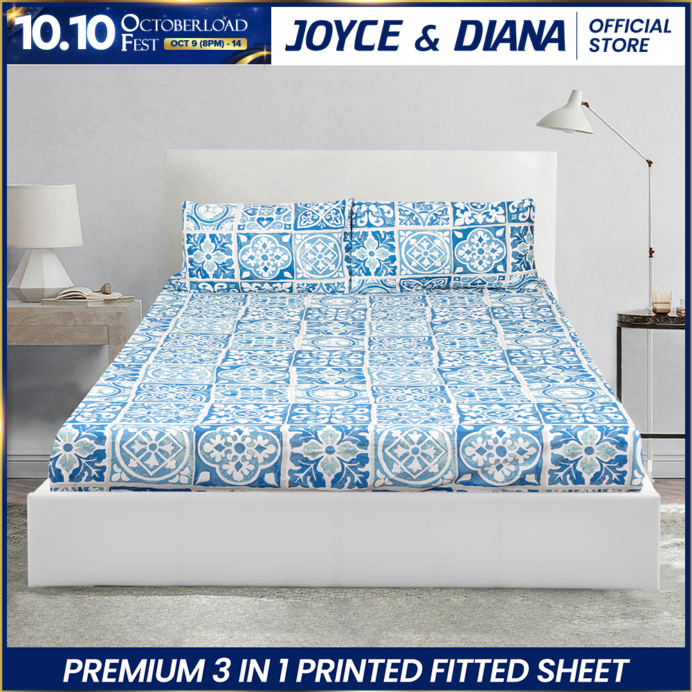 Joyce & Diana Printed Bed Sheet Set - 3 Piece Collection