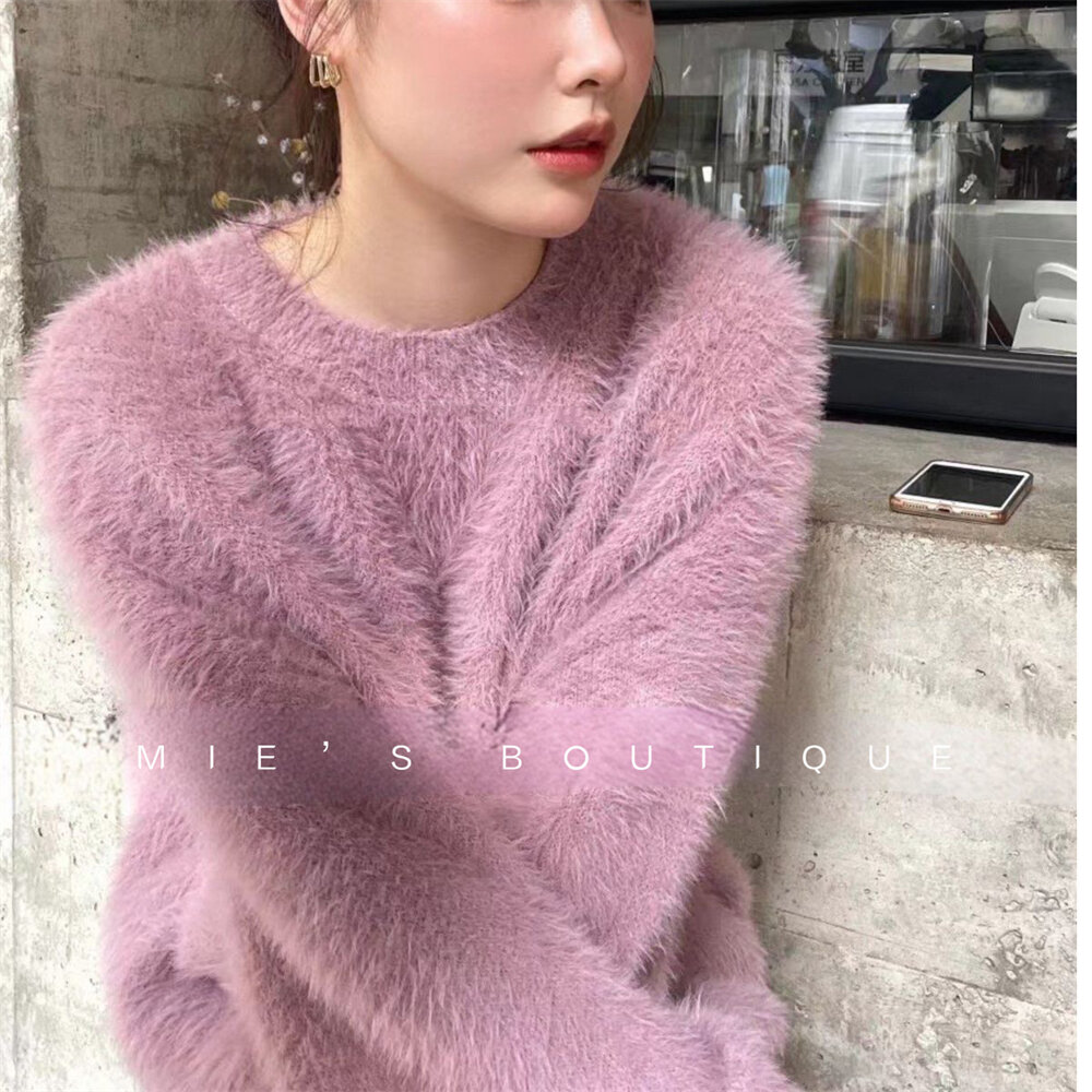 Fur sweater cheap for ladies