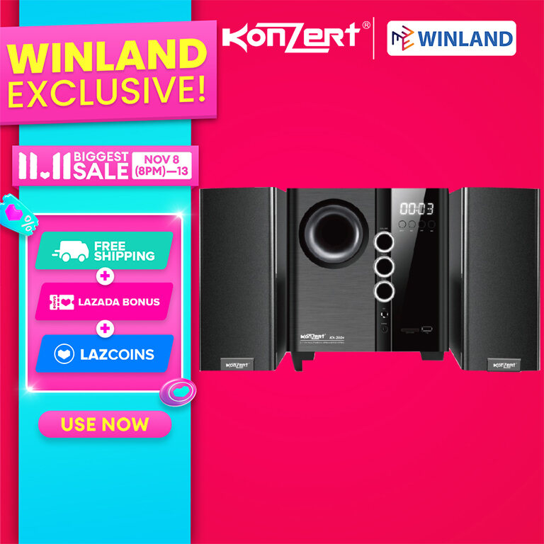 Winland KX-250+ 2.1 Channel Multimedia Speaker with Subwoofer