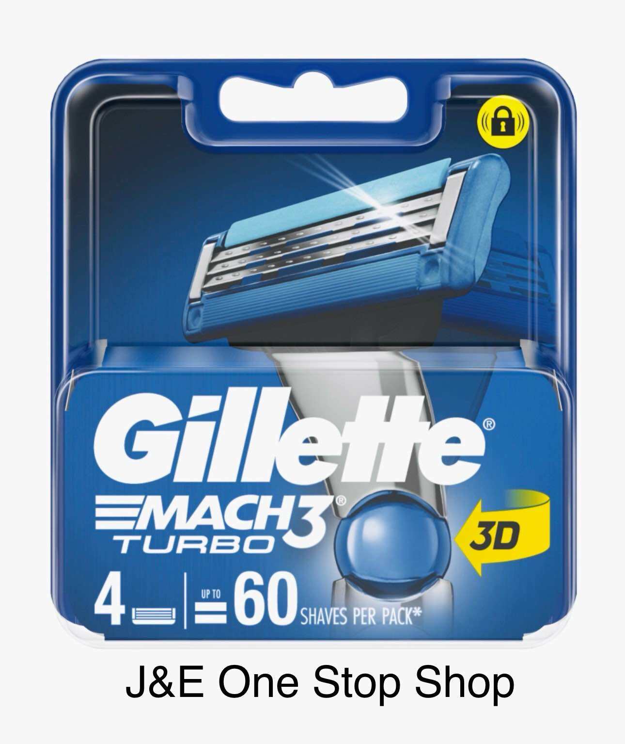 Gillette Mach 3 Mach3 Turbo 4 Razor Refill Blades