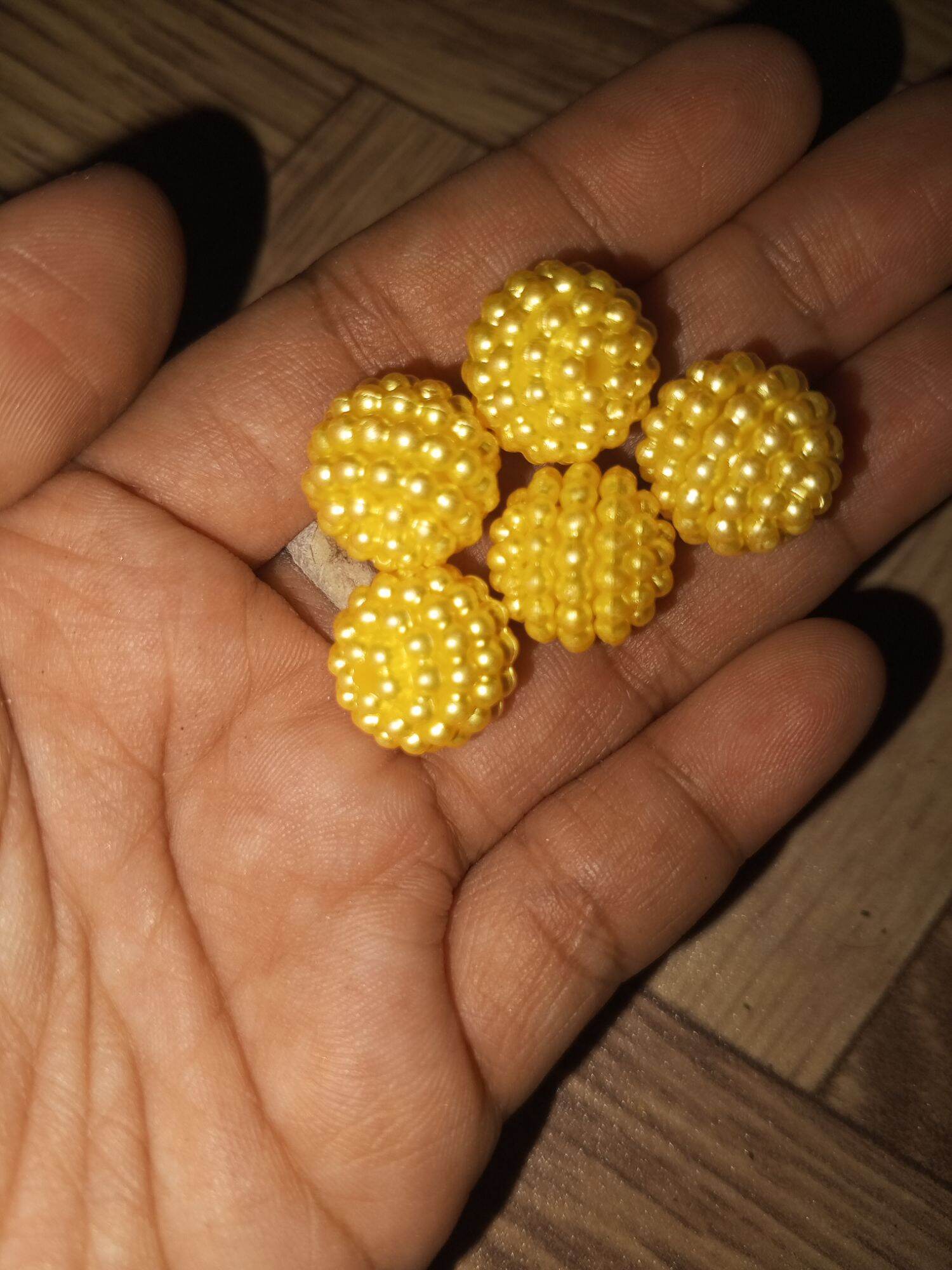 14mm Assorted Pearl Pave Beads 5pcs per pack