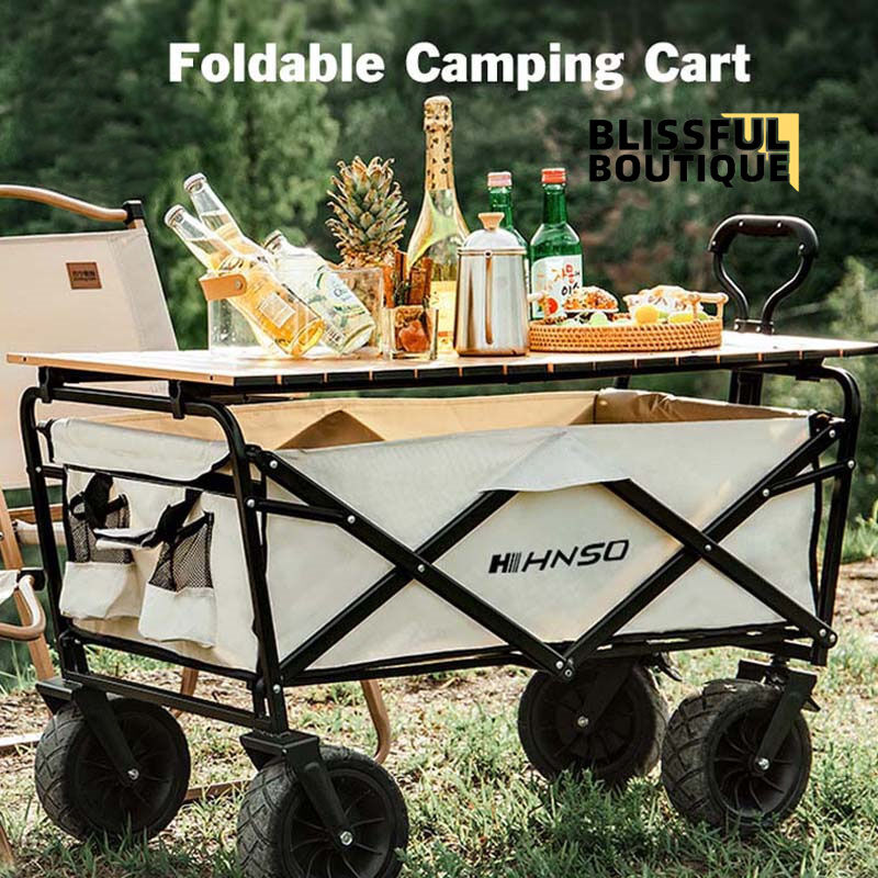 Folding Utility Wagon for Beach, Garden, Camping - 