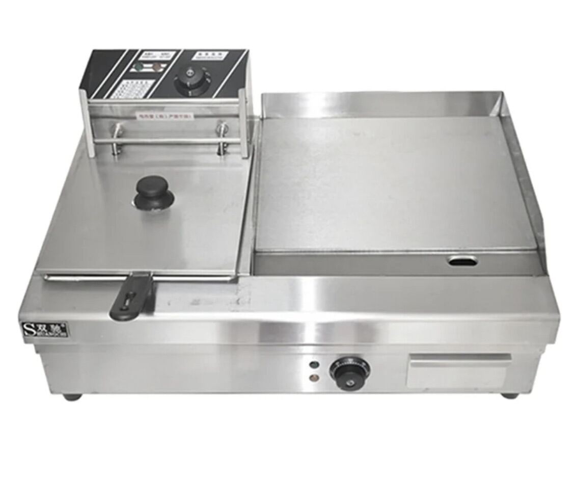 Burger Griddle Deep Fryer 2in1 Electric Operated Lazada PH