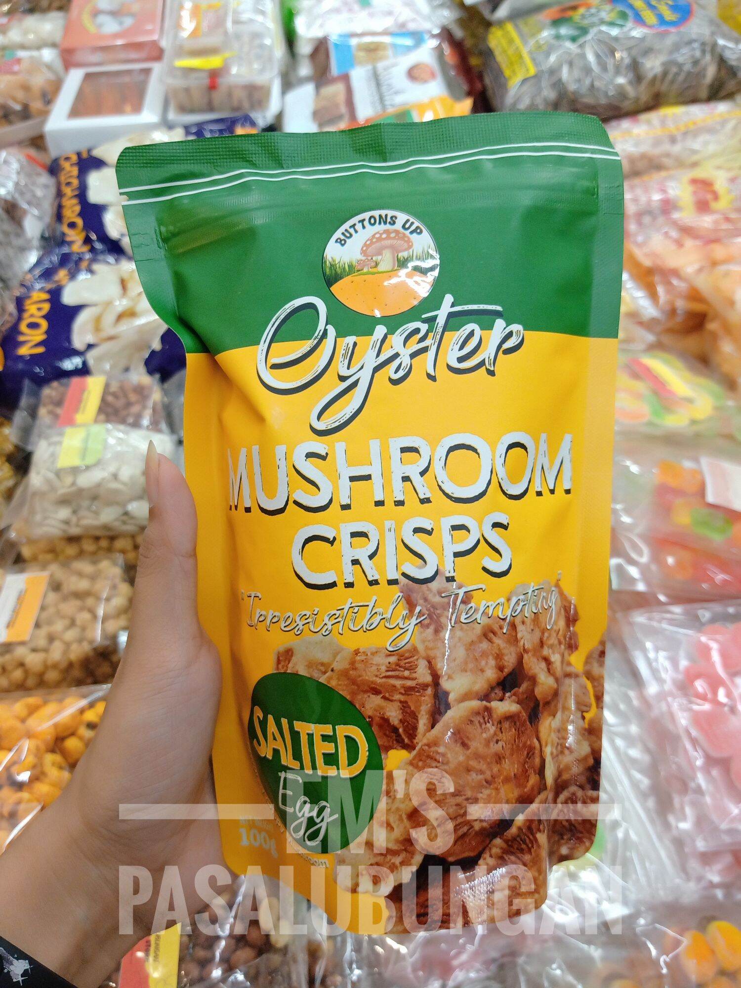 oyster mushroom crisps
