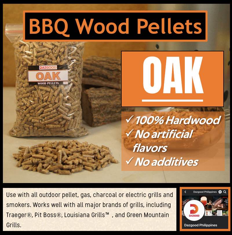 Oak Hardwood Premium Wood Pellets for BBQ, Smoking, Cooking