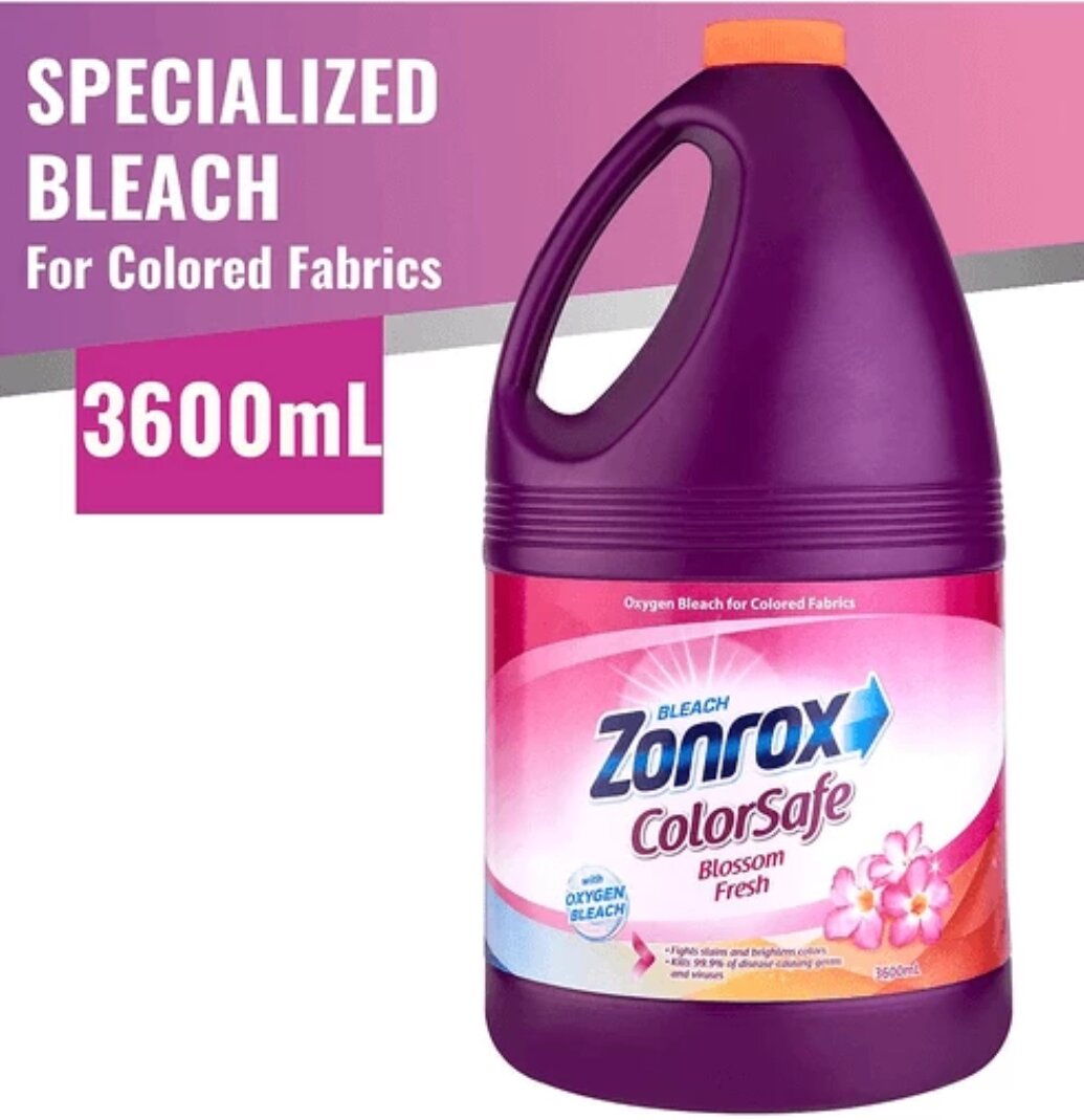 ZONROX COLOR SAFE BLEACH BLOSSOM FRESH 3600ML OXYGEN BLEACH FOR