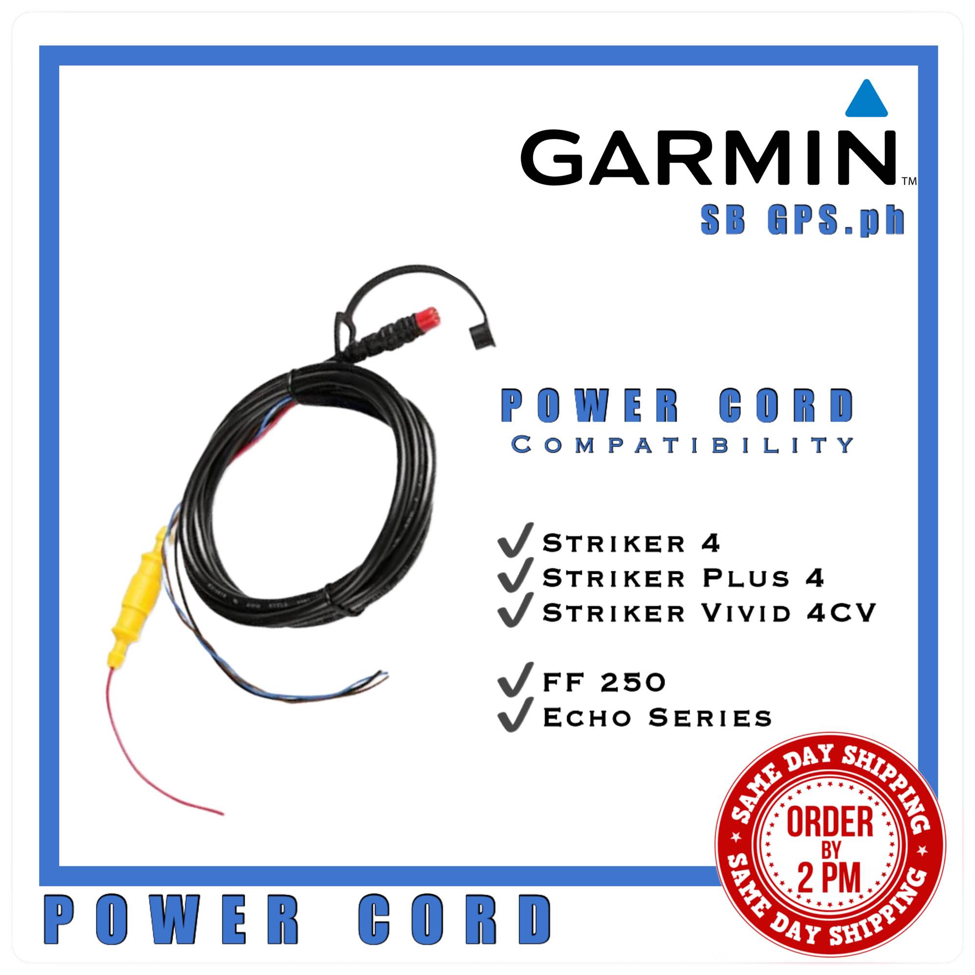 GARMIN Power Cable for Striker (Authentic)
