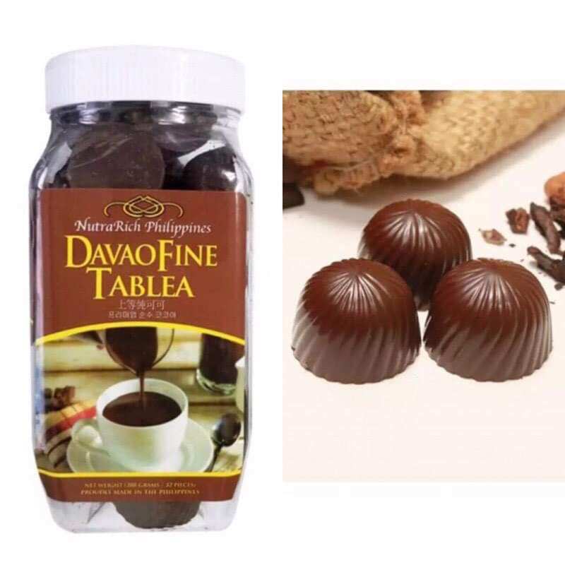 Davao Fine Tablea Dark Chocolate 288g easy/quick melt cocoa