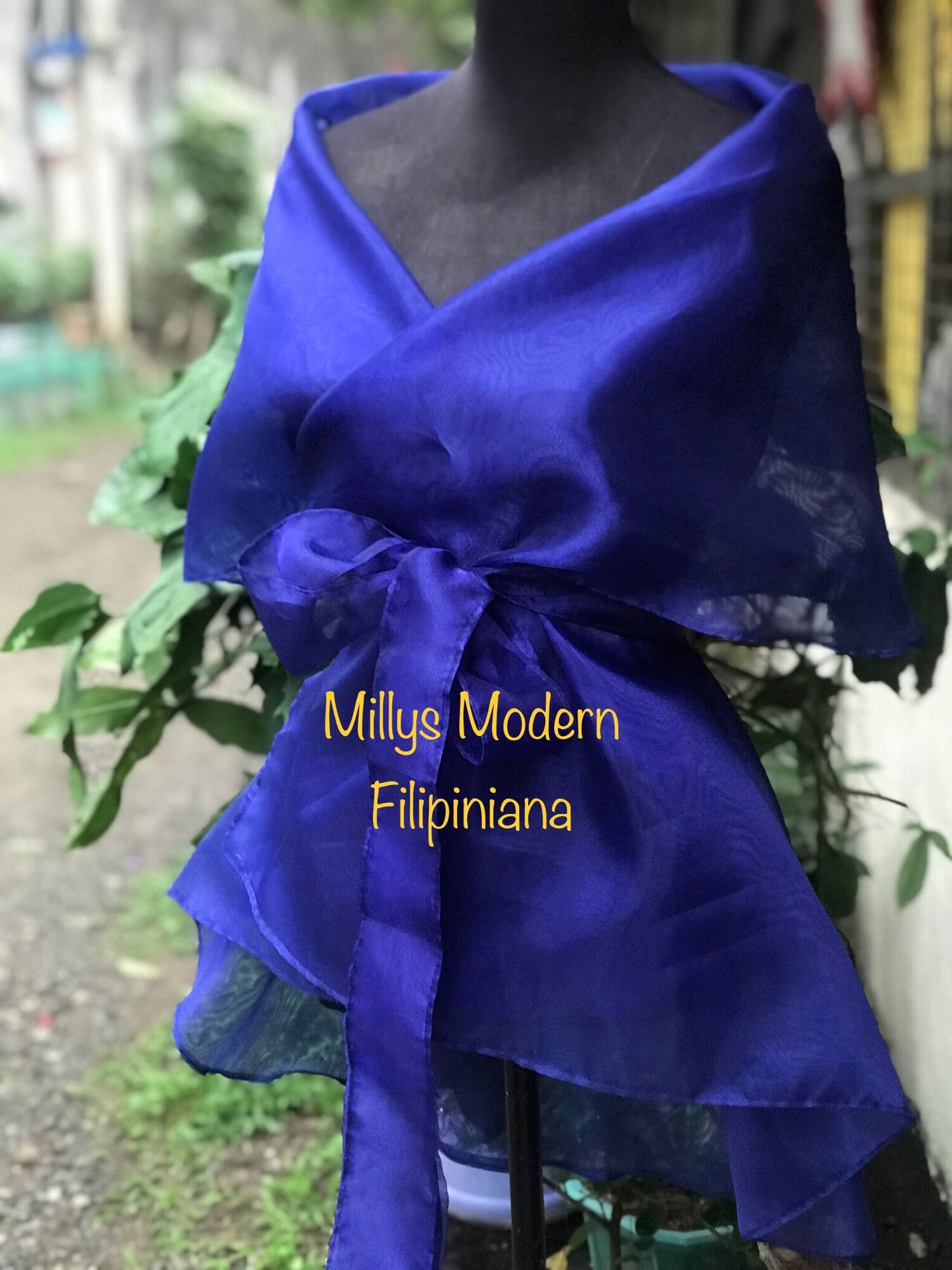 Modern filipiniana 2024 dress with shawl