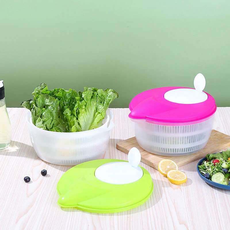 Pink Salad Spinner Colander