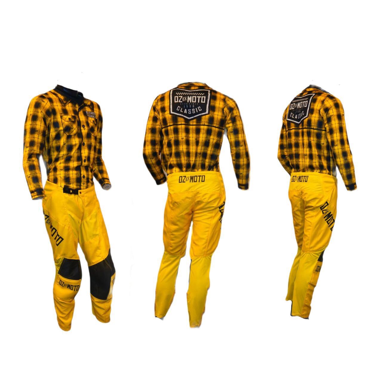 OZEXMOTO YELLOW FLANNEL Jersey & Pants Lazada PH