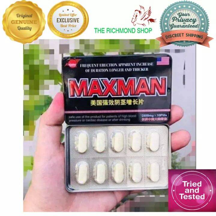 100% Original MaxxMan Tablets white for men