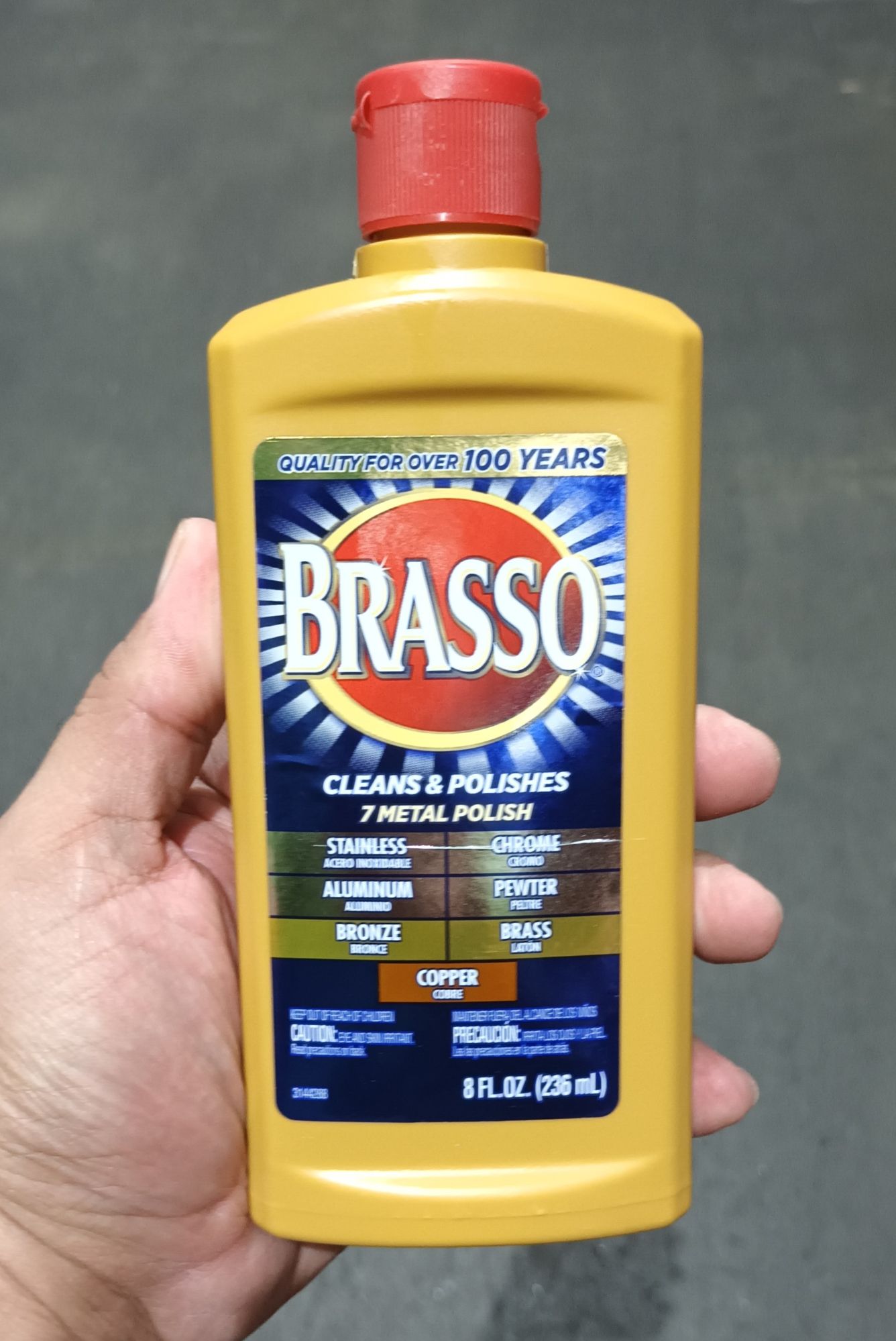 Brasso Multi-Purpose Metal Polish, 8 oz 