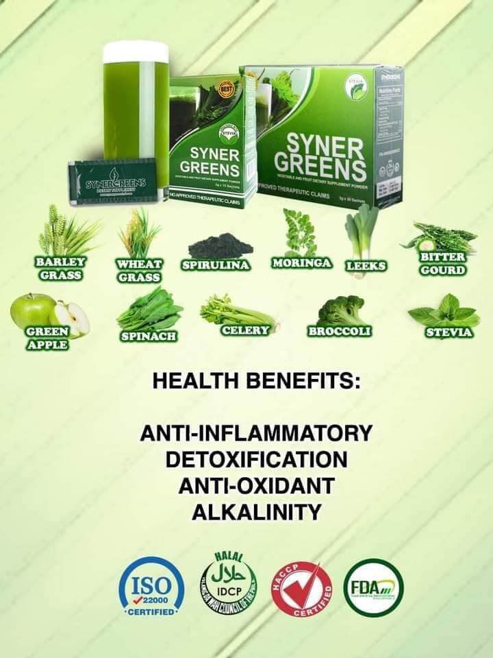 Synergreens Fruits and Vegetables Dietary Supplement 15 Sachets Lazada PH