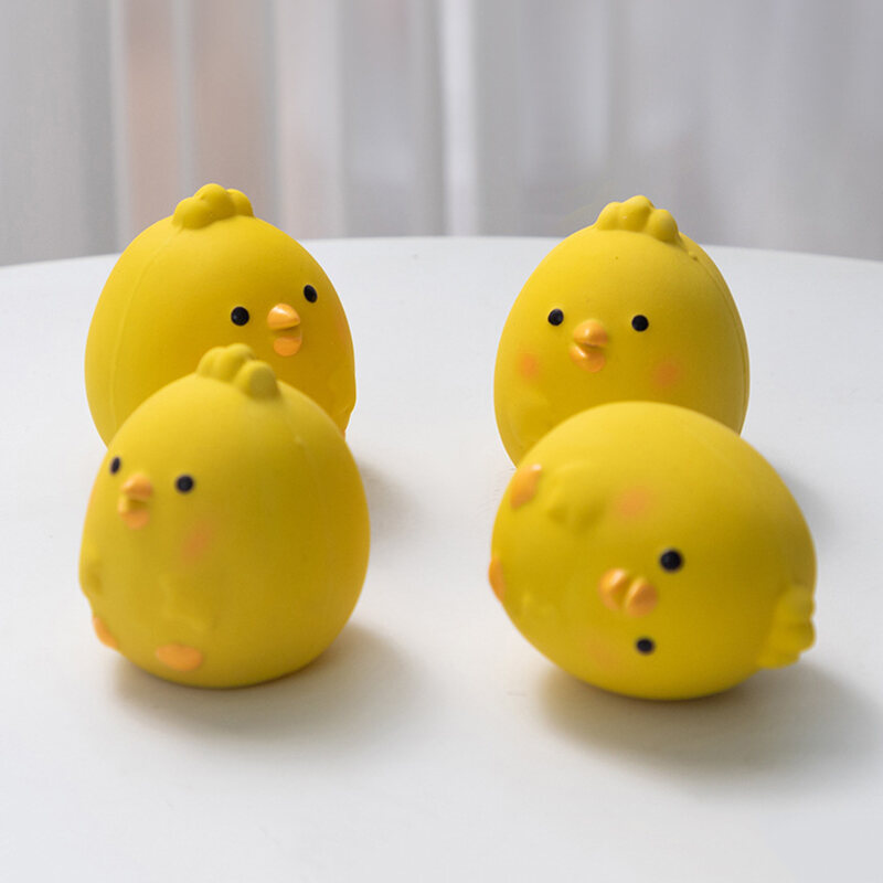 Pet Squeaky Toys Cute Chicken Dog Chewing Rubber Toy Cleaning Tooth Dog Chew Toy For Dogs Bite Resistant Sounder Pet Supplies. 